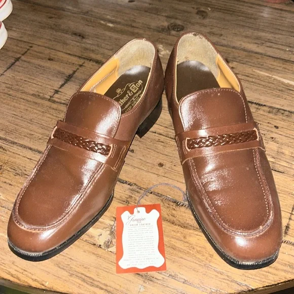 Endicott Johnson brown leather loafers men’s 8 Johnston Murphy Men main image 4